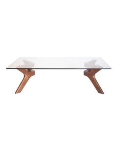 Murf Collection, Rectangular Glass Coffee Table