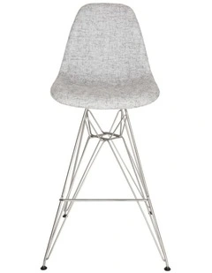 Replica Eames DSR Stool, Fabric & Chrome