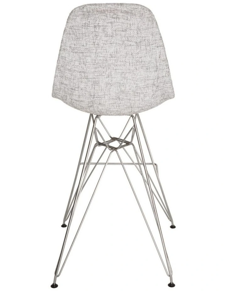Replica Eames DSR Stool, Fabric & Chrome image 4