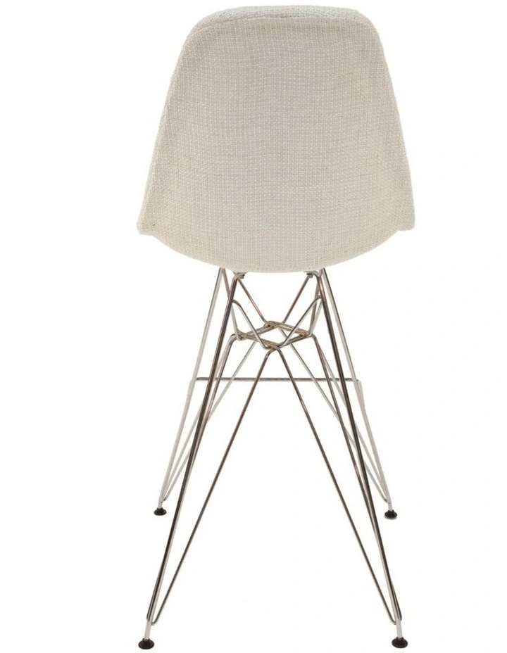 Replica Eames DSR Stool, Fabric & Chrome image 4