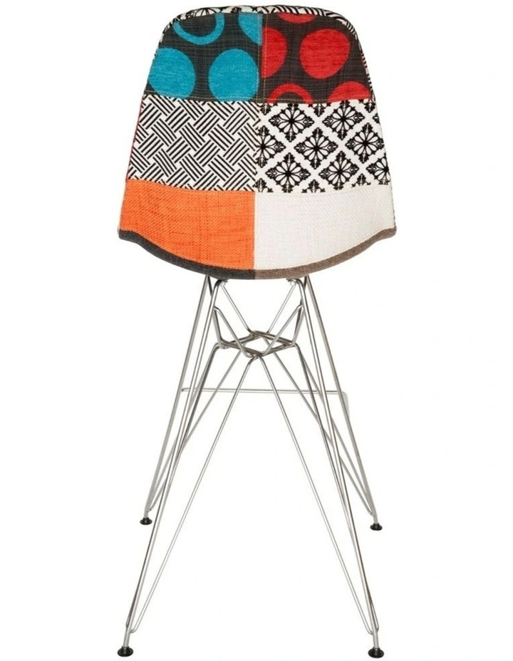 Replica Eames DSR Stool, Fabric & Chrome image 5