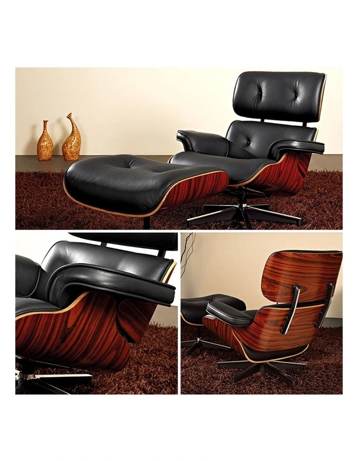 Replica Eames Lounge Chair, 4 Star Ottoman image 2