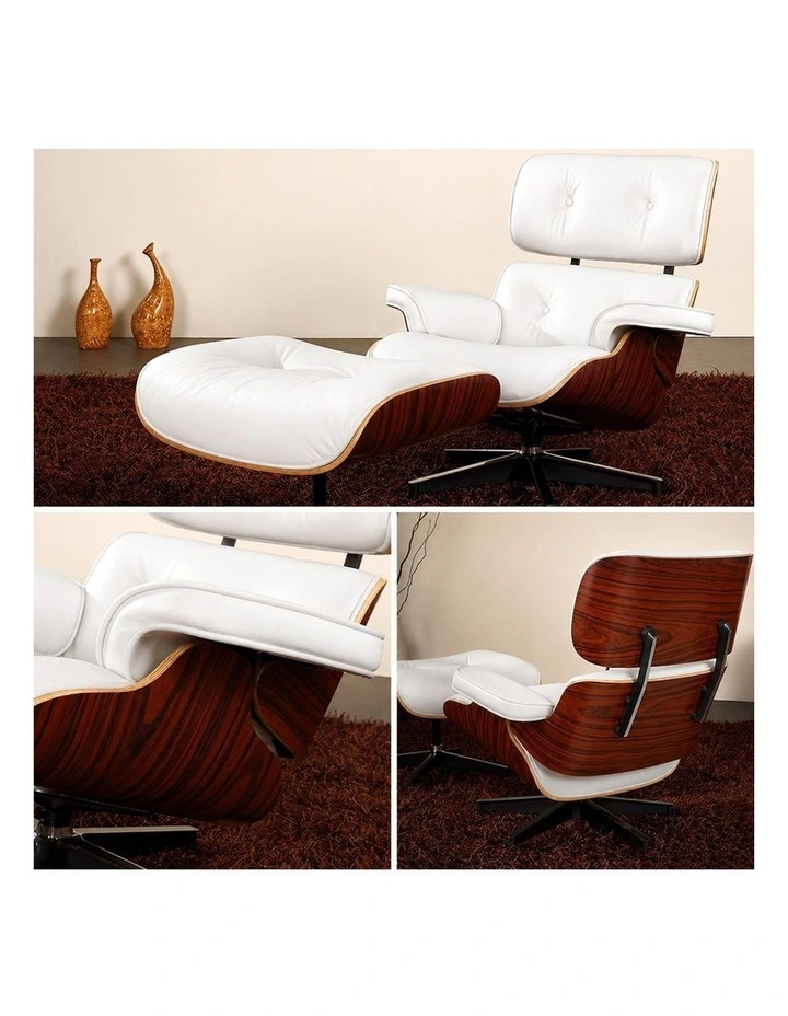 Replica Eames Lounge Chair, 4 Star Ottoman image 3