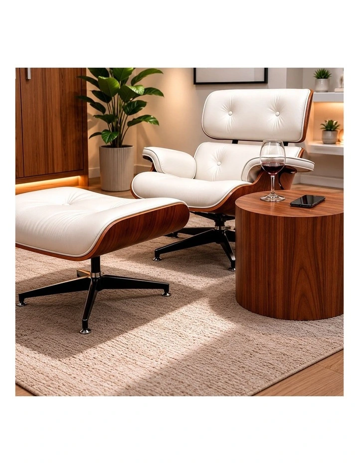Replica Eames Lounge Chair, 4 Star Ottoman image 4