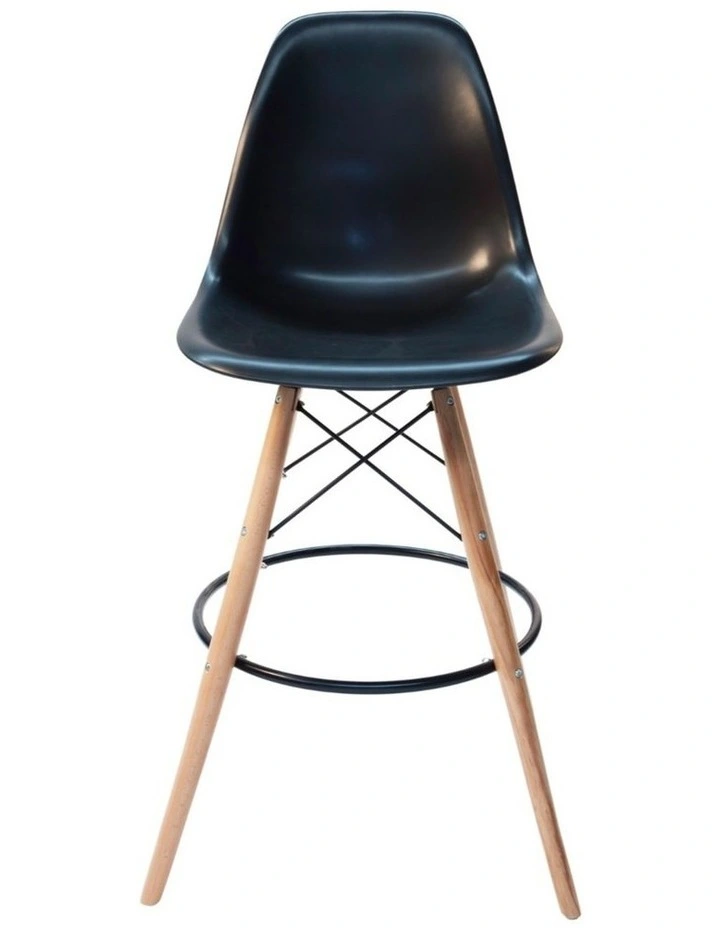 Replica Eames DSW Stool, Plastic & Natural image 1