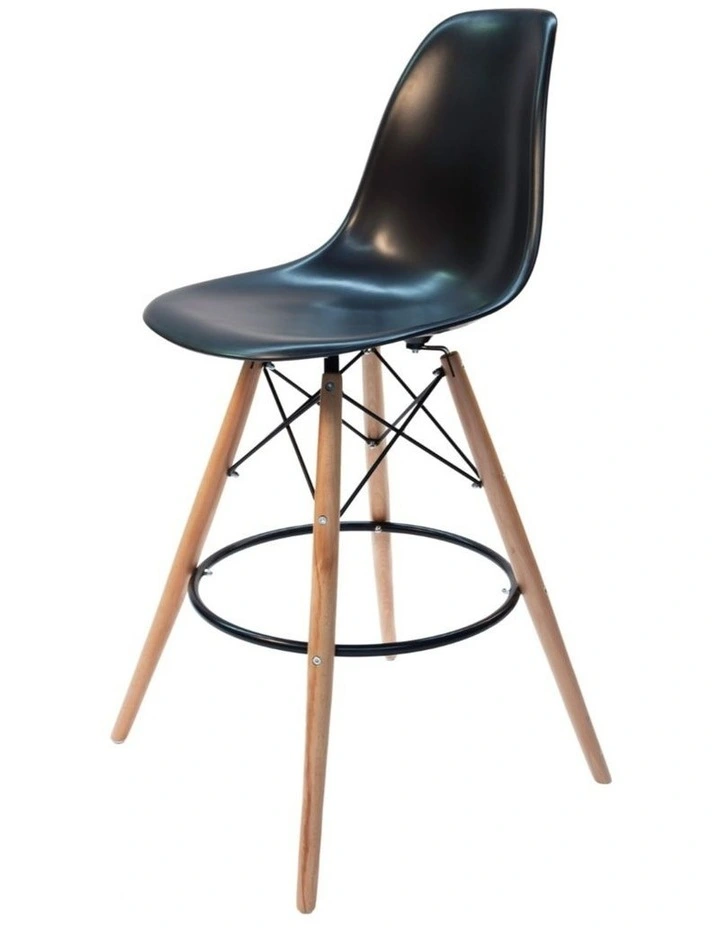 Replica Eames DSW Stool, Plastic & Natural image 2