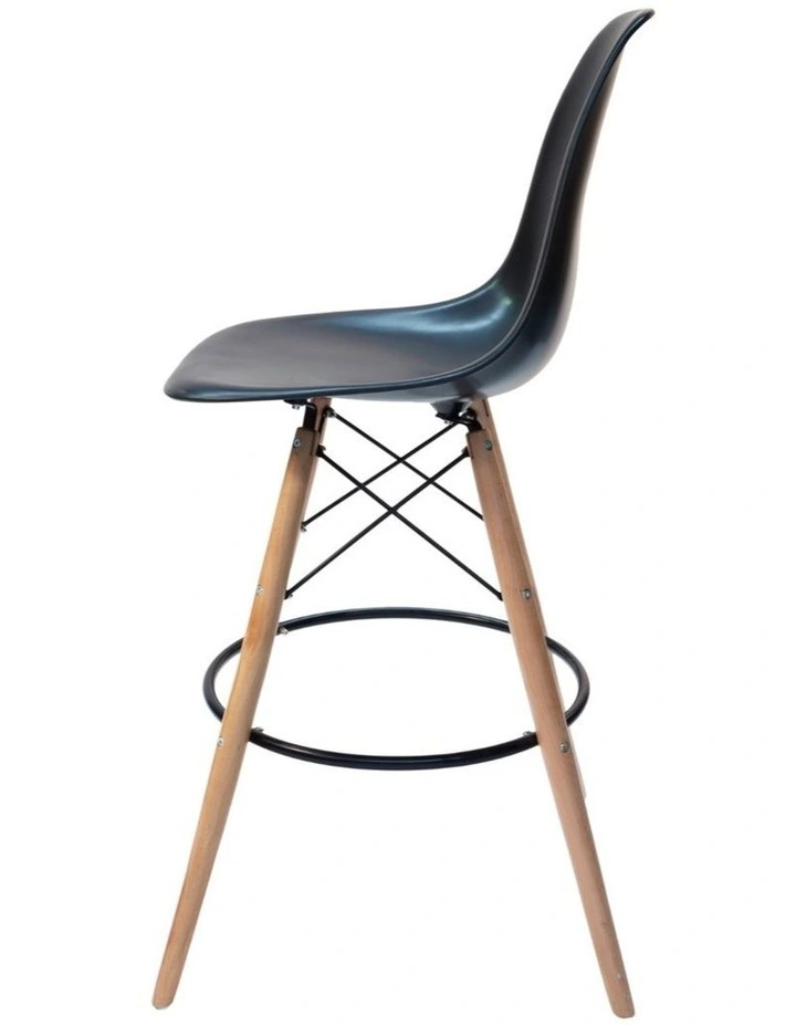 Replica Eames DSW Stool, Plastic & Natural image 3