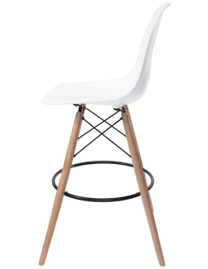 Replica Eames DSW Stool, Plastic & Natural image 4