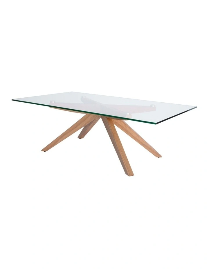 Amber Collection, Rectangular Glass Coffee Table image 3