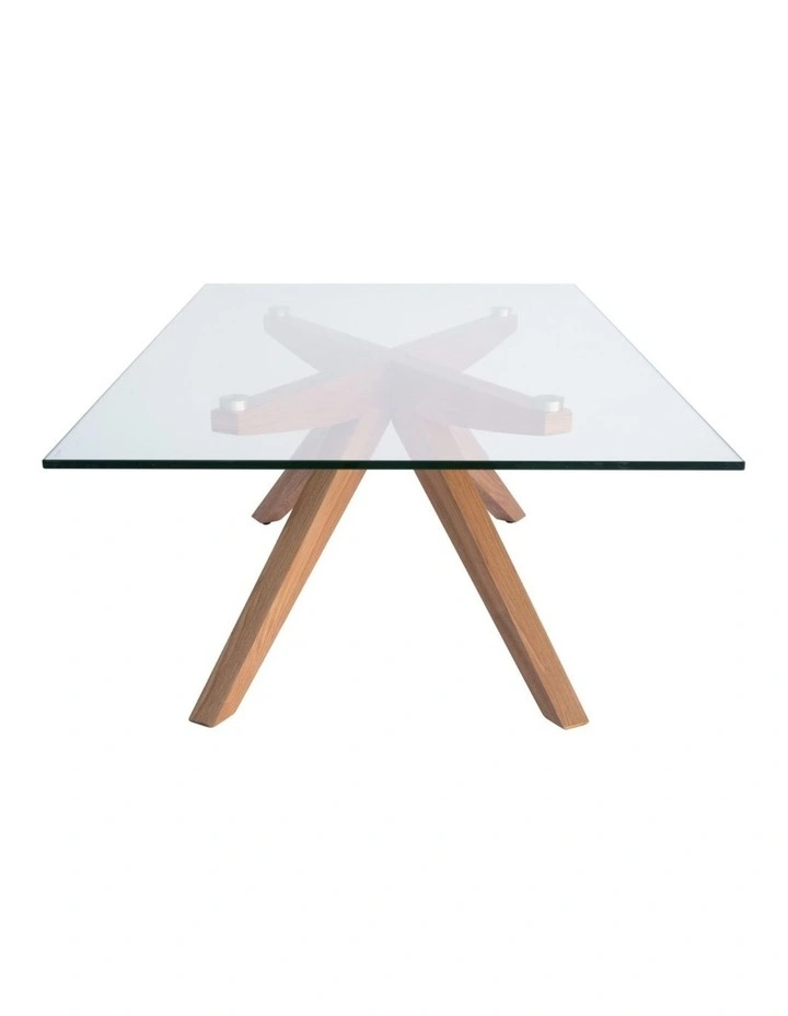 Amber Collection, Rectangular Glass Coffee Table image 5
