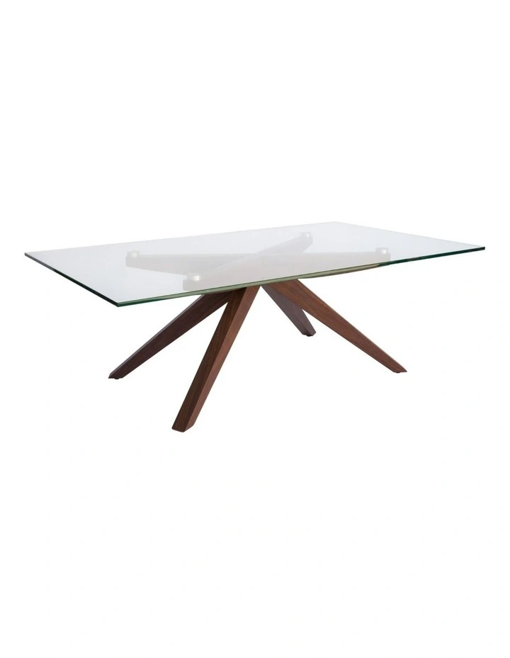 Amber Collection, Rectangular Glass Coffee Table image 3