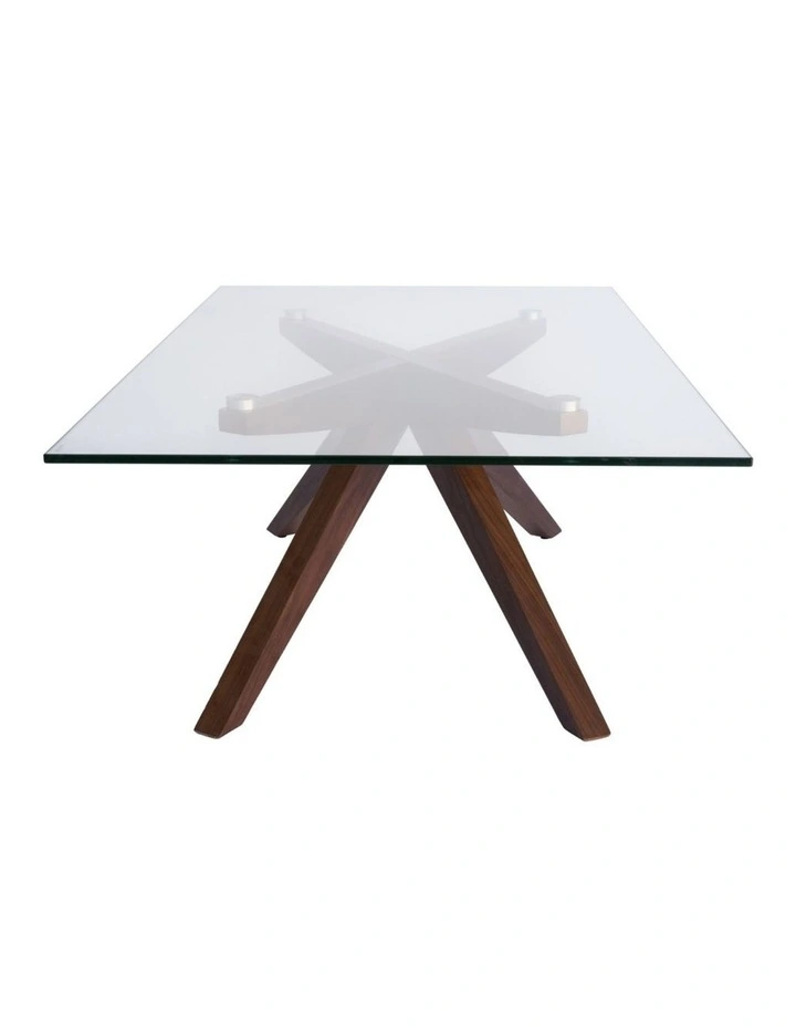 Amber Collection, Rectangular Glass Coffee Table image 4