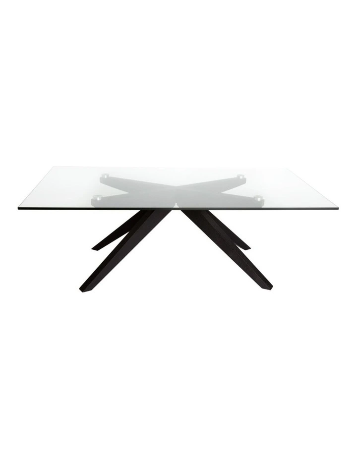 Amber Collection, Rectangular Glass Coffee Table image 1