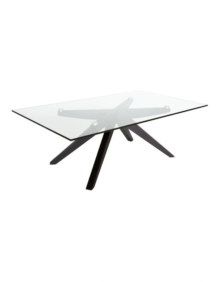 Amber Collection, Rectangular Glass Coffee Table image 2
