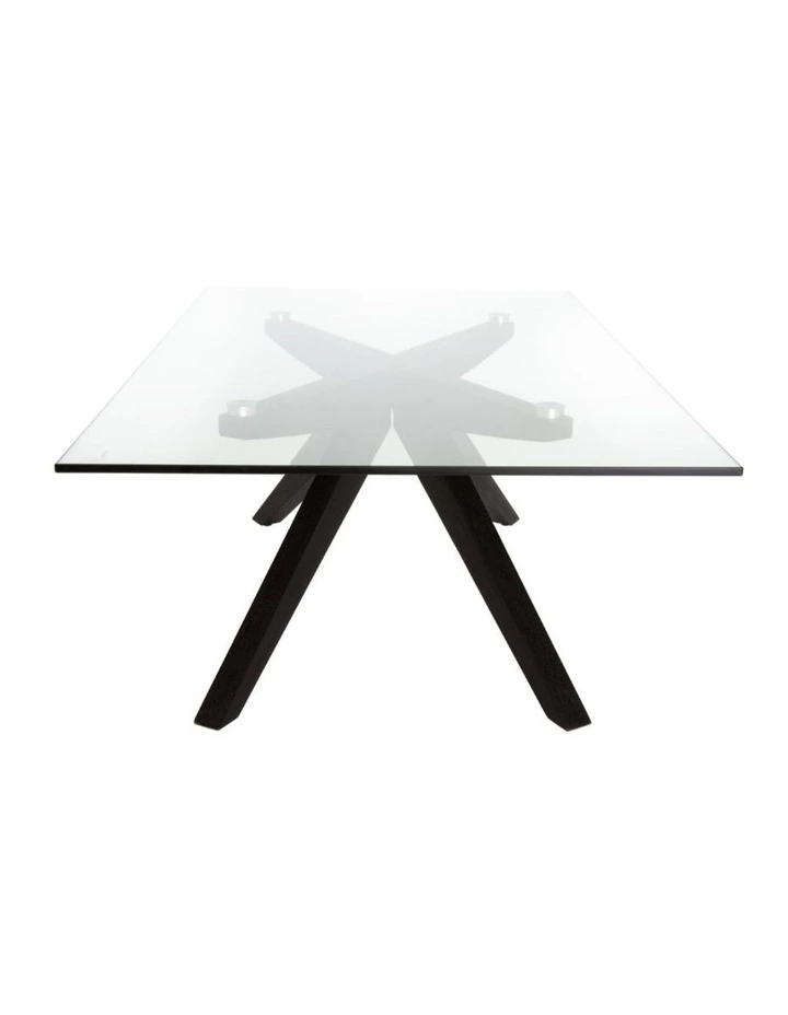 Amber Collection, Rectangular Glass Coffee Table image 4