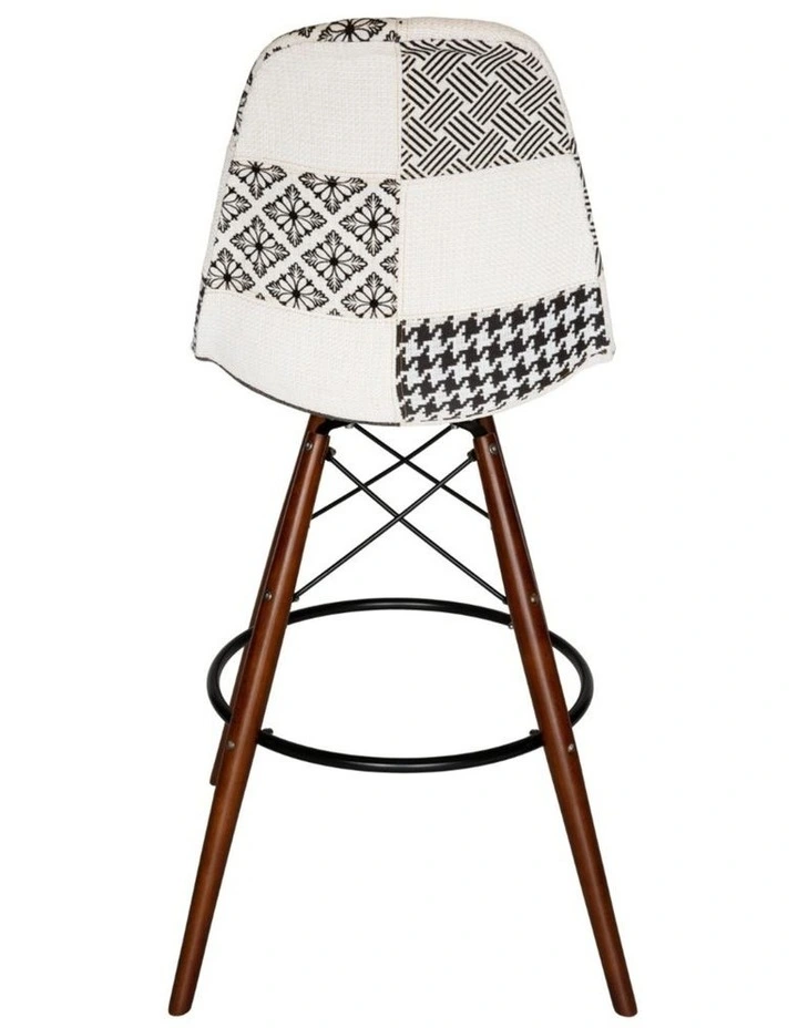 Replica Eames DSW Stool, Fabric & Walnut image 4