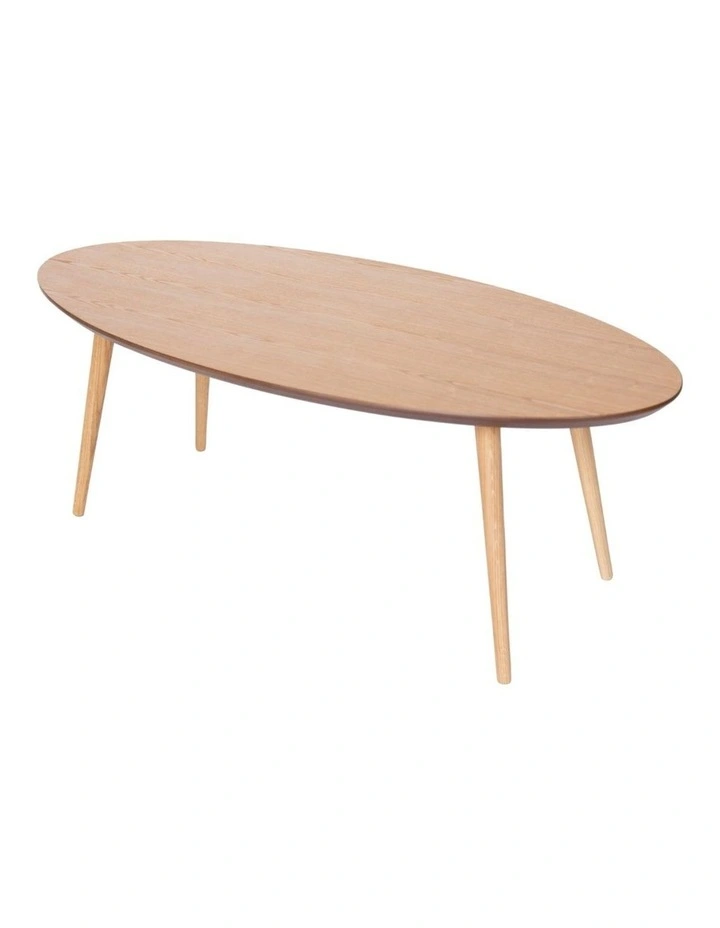 Stockholm Oval Wood Coffee Table image 2