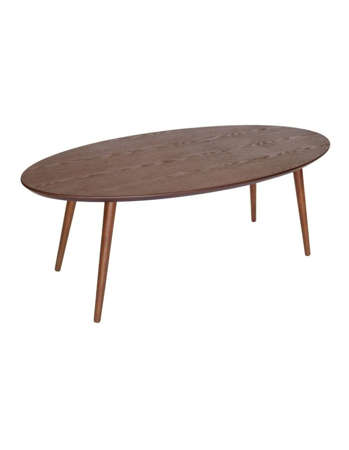 Stockholm Oval Wood Coffee Table image 2