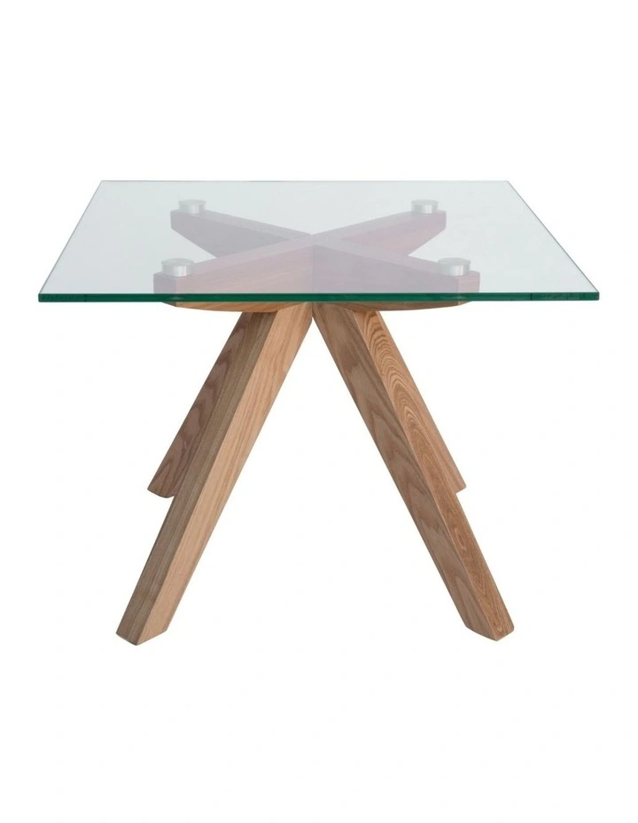 Amber Collection, Square Glass Side Table image 1