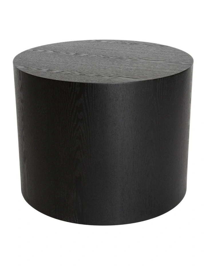 Woody Round Wood Side Table image 1