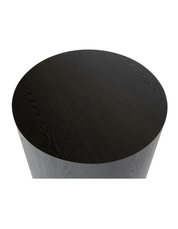 Woody Round Wood Side Table image 3