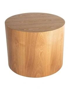 Woody Round Wood Side Table