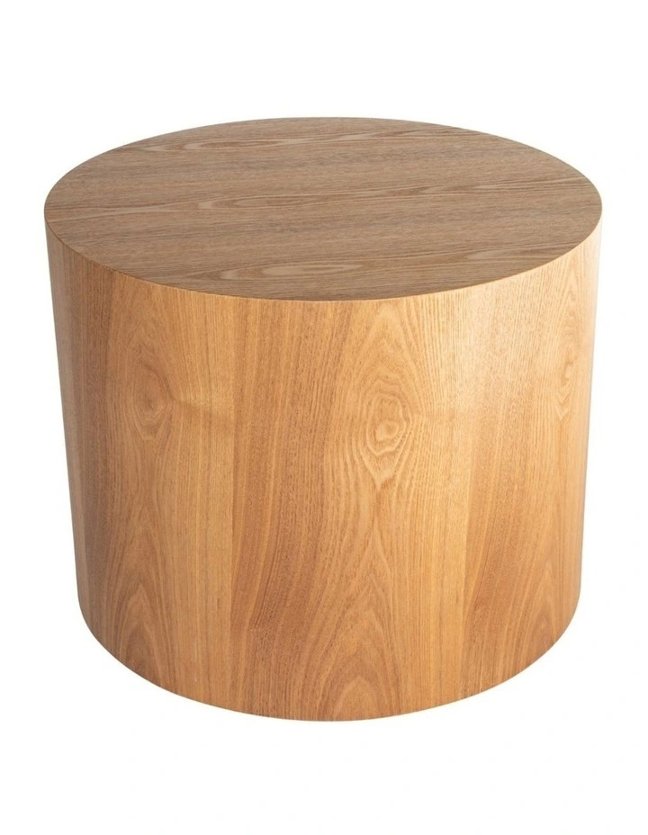 Woody Round Wood Side Table image 1