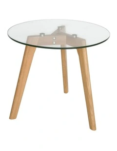 Stad Round Glass Side Table