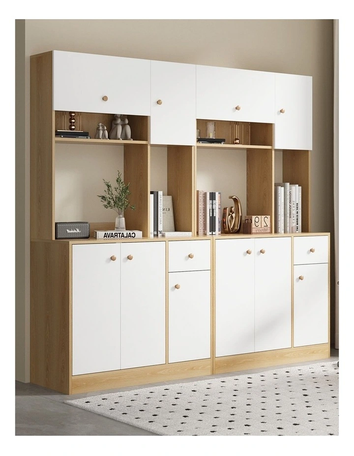 Oikiture Buffet Sideboard Storage Cabinet Kitchen Pantry Cupboard image 5