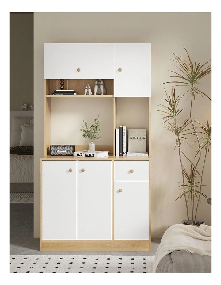Oikiture Buffet Sideboard Storage Cabinet Kitchen Pantry Cupboard image 7