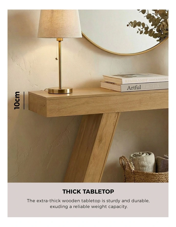 Oikiture Console Table Hallway Narrow Sofa Table Entryway Display Shelf image 6