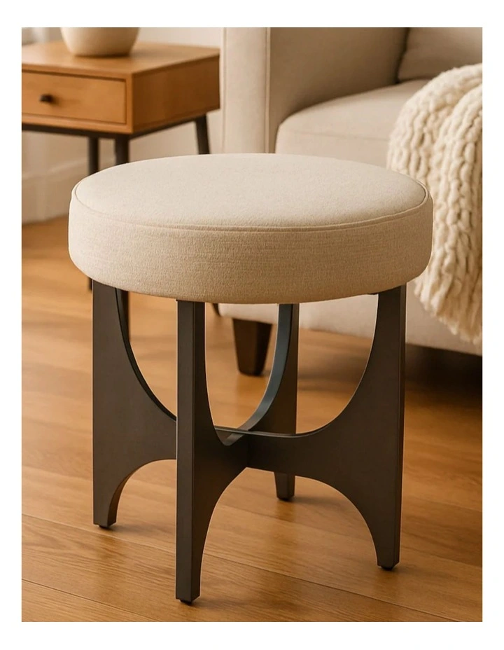 Windsor Stool in Brown image 2