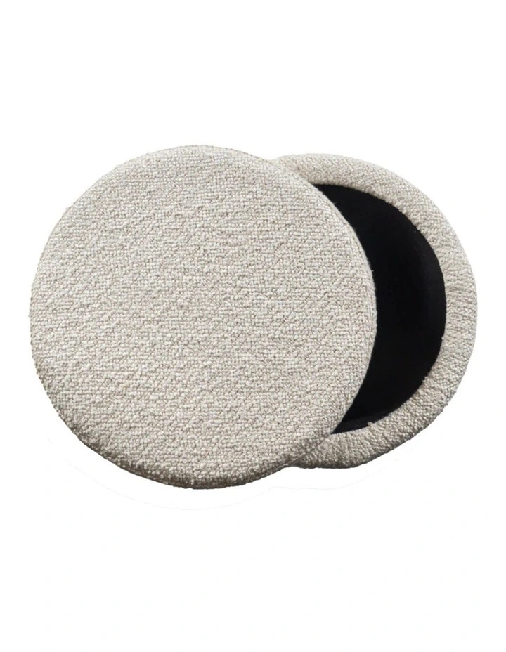 Barrel Storage Pouf in Brown image 5