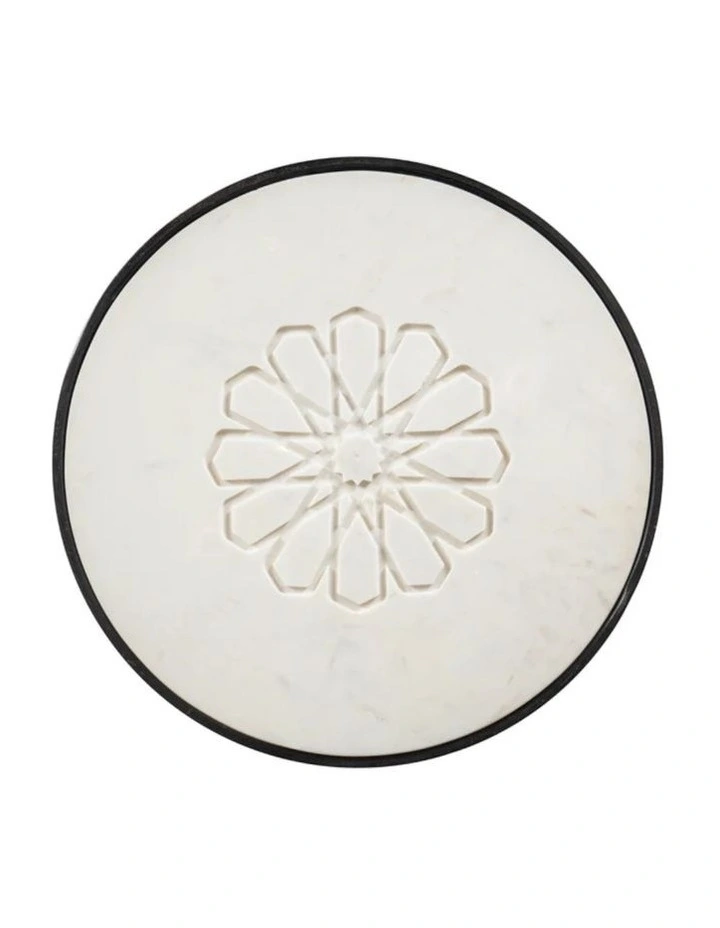Seina Marble Stool in Brown image 3