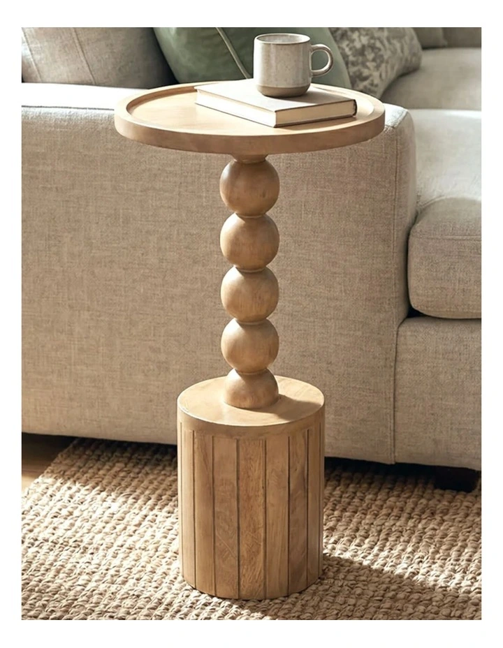 Cerca Cocktail Mango Wood Side Table in Brown image 3