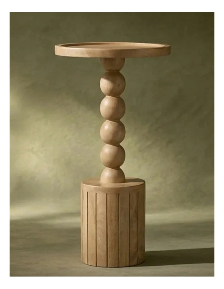 Cerca Cocktail Mango Wood Side Table in Brown image 5