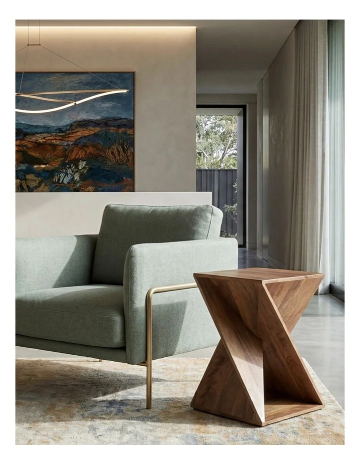 Zee Mango Wood Side Table in Brown image 3