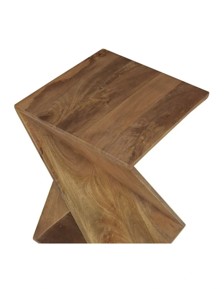 Zee Mango Wood Side Table in Brown image 4