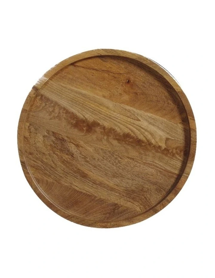 Trident Mango Wood Side Table in Brown image 4