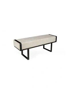 La Grace Home Bergamo Boucle Bench - Brown