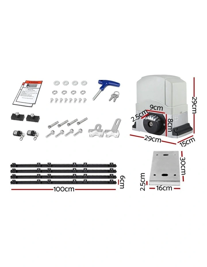 Automatic Sliding Gate Opener Kit 4m 1200kg image 2