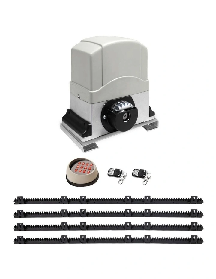 Automatic Sliding Gate Opener Kit in White image 1