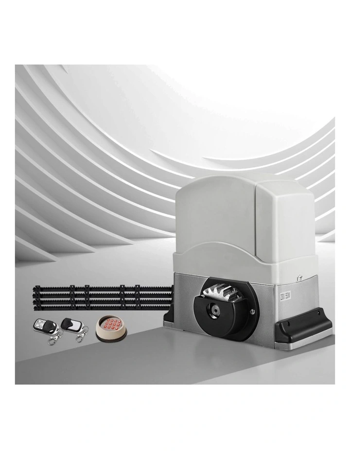 Automatic Sliding Gate Opener Kit in White image 3