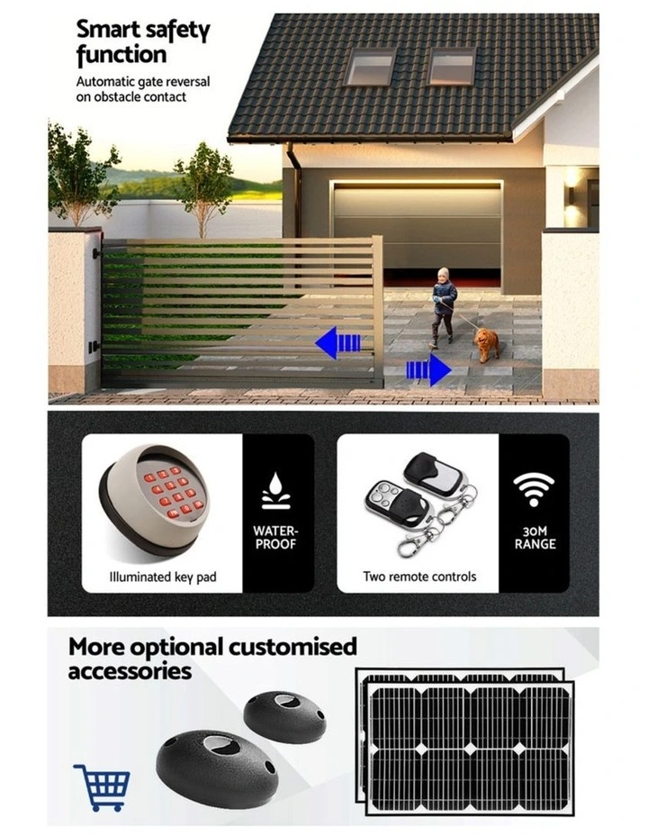 Automatic Sliding Gate Opener Kit in White image 7