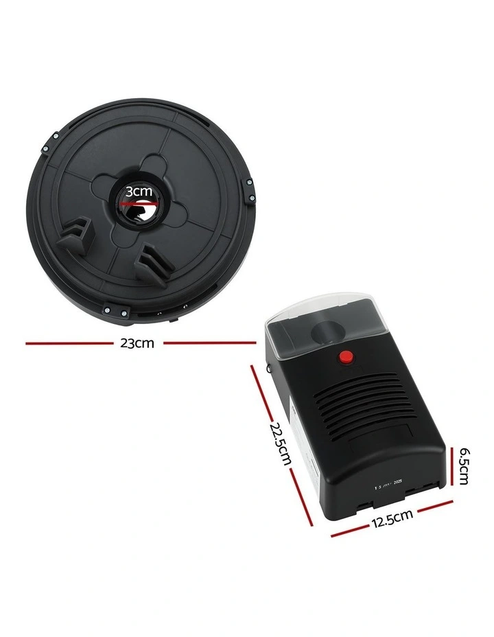 250N Motor Auto Safety Reverse 220V Garage Roller Door Opener in Black image 4