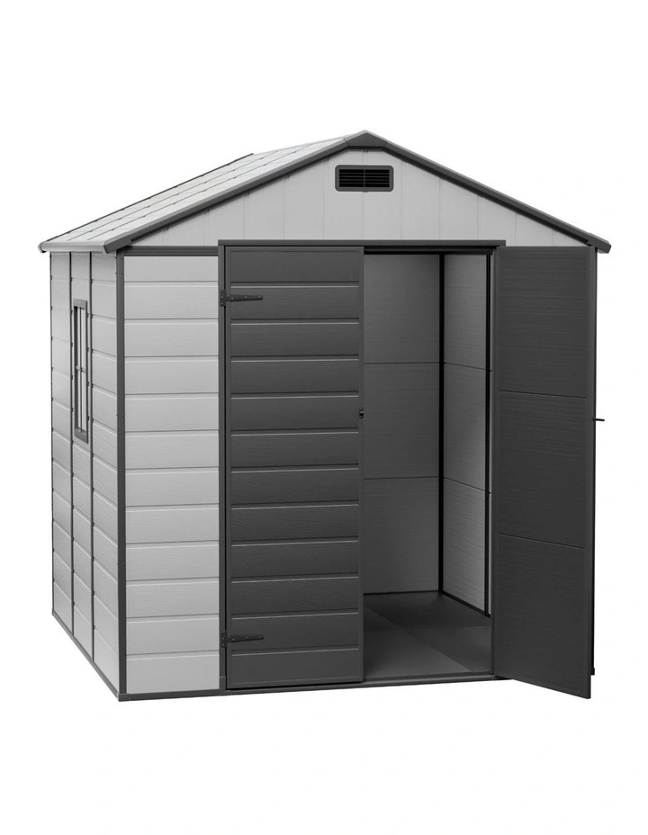 Tool Workshop House Shelter Garden Shed Sheds Outdoor Storage 2.15x2.14m in Grey image 1