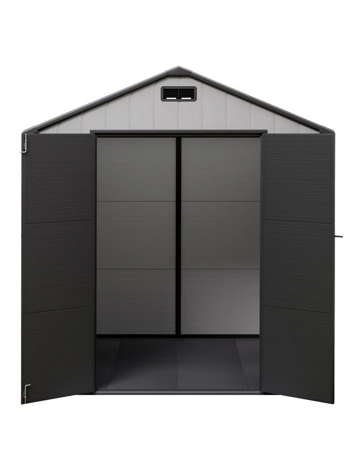 Tool Workshop House Shelter Garden Shed Sheds Outdoor Storage 2.15x2.14m in Grey image 2