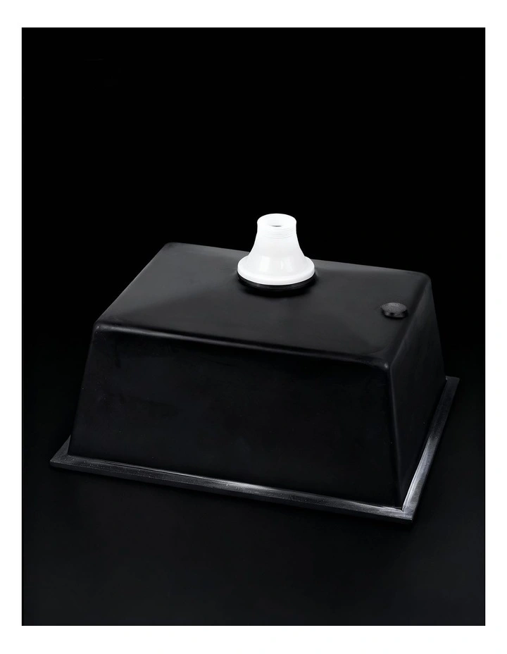 Granite Stone Sink Single Bowl Kitchen Sink in Black 55x45cm image 7
