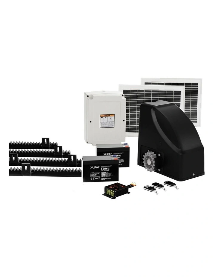 20W Solar Automatic Sliding Gate Opener Kit 4m 600kg image 1