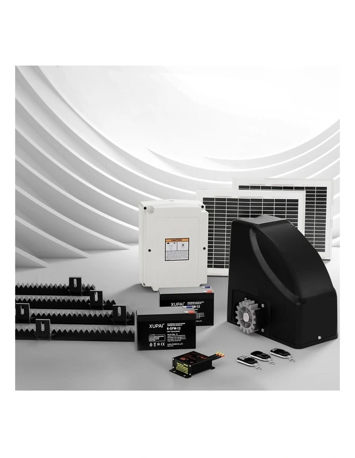 20W Solar Automatic Sliding Gate Opener Kit 4m 600kg image 3